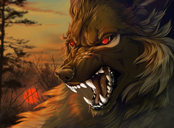 black_lips cloud day detailed_background feral lips open_mouth outside red_eyes sky solo sun teeth tongue wolfroad canid canine canis mammal wolf 2018 digital_media_(artwork) hi_res