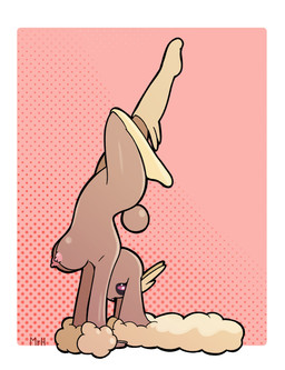 anthro anthrofied big_breasts breasts brown_body butt dark_sclera female fur handstand hanging_breasts looking_at_viewer nipples nude pink_nipples pokemorph solo stretching tail upside_down mr_harinezumi nintendo pokemon generation_4_pokemon lagomorph lopunny mammal pokemon_(species) hi_res