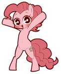 blush cutie_mark female feral hair happy long_hair open_mouth open_smile pink_hair simple_background smile solo umeguru friendship_is_magic hasbro my_little_pony pinkie_pie_(mlp) earth_pony equid equine horse mammal pony 2013