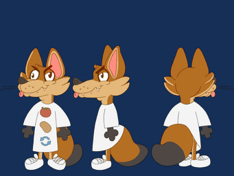 adam's_apple angry_eyebrows anthro big_ears big_tail black_nose blep clothing cross-eyed directional_arrow food footwear fruit fur hair long_snout male orange_body orange_fur orange_hair philtrum plant potato sharp_teeth shirt shoes simple_background smile snout solo tail teeth tomato tongue tongue_out topwear transparent_background vegetable whisker_spots whiskers white_clothing white_footwear white_shirt white_shoes white_topwear schreckengast finnegan_grape canid canine fox mammal 2025 4:3 absurd_res alpha_channel digital_drawing_(artwork) digital_media_(artwork) hi_res model_sheet