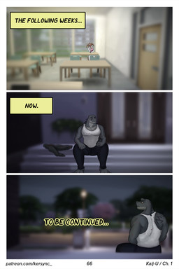 anthro barazoku blush character_development female lore male sad scar school text university kersync godzilla_(series) mothra_(series) toho godzilla goji_(kersync) maya_(kersync) mothra arthropod hybrid insect kaiju lepidopteran moth scalie 2:3 absurd_res comic hi_res url
