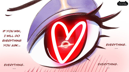 black_eyebrows black_text blush blush_lines close-up eye_close-up eyebrows eyelashes female glowing glowing_eyes narrowed_eyes not_furry red_eyes solo text wittlemoew nintendo pokemon gardevoir generation_3_pokemon pokemon_(species) 16:9 2026 hi_res widescreen