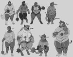 alternate_species anthro armor belly_nipples big_breasts biped breasts clothing female genitals gloves handwear headgear helmet holding_mace holding_object holding_weapon mace melee_weapon morning_star_(weapon) nipples pussy unconvincing_armor weapon doctordj uloth badger canid canine canis common_hippopotamus goo_creature hippopotamid human hyena kobold mammal murid murine mustelid musteline rat rodent scalie wolf 2023 digital_media_(artwork) greyscale hi_res monochrome