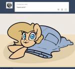 ask_blog female feral smile solo slavedemorto hasbro my_little_pony tumblr backy_(mlp) fan_character earth_pony equid equine horse mammal pony 2015