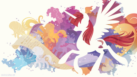 blue_body blue_feathers cutie_mark feathered_wings feathers female feral frutiger_metro hair horn loose_feather quill red_hair scroll silhouette solo white_body white_feathers wings yellow_body yellow_feathers sambaneko friendship_is_magic hasbro my_little_pony mythology applejack_(mlp) fluttershy_(mlp) lauren_faust_(character) pinkie_pie_(mlp) rainbow_dash_(mlp) rarity_(mlp) twilight_sparkle_(mlp) earth_pony equid equine horse mammal mythological_creature mythological_equine pegasus pony unicorn winged_unicorn 16:9 2014 4k absurd_res hi_res widescreen