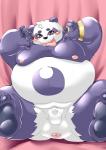 anthro anus balls belly blush butt fur genitals humanoid_hands male moobs navel nipples overweight overweight_anthro overweight_male penis purple_body purple_fur small_penis solo tongue tongue_out white_body white_fur tomoyamaru lifewonders tokyo_afterschool_summoners alp_(tas) bear giant_panda mammal 2020