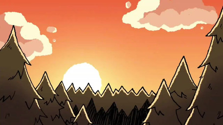 anthro beard biped black_beard black_facial_hair black_hair blue_body blue_fur bottomwear campfire clothing duo facial_hair forest fungus fur green_clothing green_hoodie green_topwear hair hoodie male mushroom pants plant tail tail_motion tailwag tongue tongue_out topwear torn_bottomwear torn_clothing torn_pants tree yellow_eyes soildweller mythology canid canine human mammal mythological_canine mythological_creature werecanid werecanine werecreature werewolf 16:9 2024 animated long_playtime sound webm widescreen