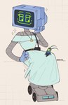 2_antennae antennae_(anatomy) anthro arm_support bare_shoulders belt belt_buckle biped black_belt black_screen blue_bottomwear blue_clothing blue_dress_shirt blue_hands blue_head blue_pants blue_topwear blue_vest blush bottomwear buckle canon_couple clothed clothed_anthro clothed_female clothed_humanoid clothed_male clothing corrugated_arms corrugated_neck corrugation crossed_legs crt digit_ring dress duo extreme_size_difference eyebrows eyelashes female female_humanoid for_a_head green_antennae green_blush green_body green_eyebrows green_eyelashes green_eyes grey_body hand_on_hip hand_on_own_hip happy husband husband_and_wife jewelry larger_female larger_humanoid looking_at_another looking_at_partner machine male male/female male_anthro married_couple micro necklace no_pupils pants purse_over_shoulder red_eyes ring rivets screen screen_face simple_background sitting size_difference smaller_anthro smaller_male smile smiling_at_another smiling_at_partner sparkles strapless_clothing strapless_dress text topwear vest wedding_ring wheel wheel_feet white_clothing white_dress wife yellow_buckle yellow_sclera auveiss nickelodeon spongebob_squarepants karen_plankton sheldon_j._plankton arthropod copepod crustacean humanoid marine maxillopod object_head plankton_(species) robot screen_head 2025 artist_name digital_drawing_(artwork) digital_media_(artwork) flat_colors hatching_(art) hi_res shaded signature