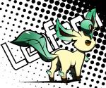 ambiguous_gender feral looking_back solo standing rag._(artist) nintendo pokemon eeveelution generation_4_pokemon leafeon pokemon_(species)