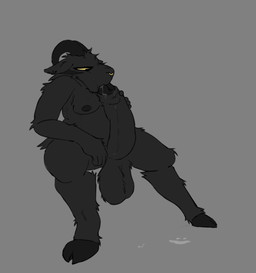 anthro auto_cum_inflation autofellatio balls big_balls big_penis black_body bodily_fluids cum cum_inflation cum_inside cum_weight_gain facial_piercing foreskin genital_fluids genitals glans huge_balls huge_penis humanoid_genitalia humanoid_penis hyper hyper_balls hyper_genitalia hyper_penis inflation male masturbation nose_piercing nose_ring oral oral_masturbation penile penile_masturbation penis piercing ring_piercing solo weight_gain sudo7 bovid caprine goat mammal animated hi_res