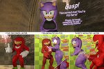 anthro big_penis bodily_fluids breasts butt butt_grab cum cum_everywhere cum_on_butt cumshot dialogue ejaculation excessive_cum excessive_genital_fluids female genital_fluids genitals hand_on_butt handjob male messy nipples penile penis sex text moorsheadfalling sega sonic_the_hedgehog_(series) fan_character knuckles_the_echidna echidna eulipotyphlan hedgehog mammal monotreme 3:2 3d_(artwork) comic digital_media_(artwork) english_text hi_res