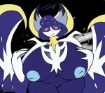 anthro anthrofied areola belly big_belly big_breasts breasts female genitals huge_breasts inverted_nipples mature_female navel nipples pokemorph pussy slightly_chubby solo thick_thighs wide_hips cosmicscourge nintendo pokemon fan_character lunae_(cosmicscourge) generation_7_pokemon legendary_pokemon lunala pokemon_(species) 2018 absurd_res hi_res