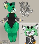 2021 anthro antlers archie_comics berkthejerk black_nose black_sclera cassia_the_pronghorn clothing clove_the_pronghorn cybernetics cyborg duo english_text female fur gloves green_body green_fur handwear hi_res horn machine mammal open_mouth profanity pronghorn purple_eyes sega sonic_the_hedgehog_(archie) sonic_the_hedgehog_(comics) sonic_the_hedgehog_(series) text thick_thighs yellow_eyes