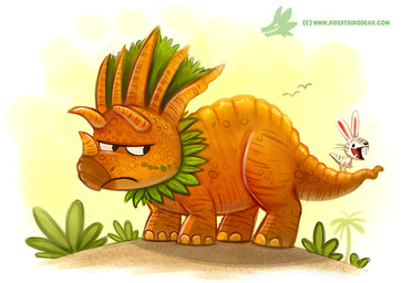 ambiguous_gender annoyed beady_eyes black_eyes buckteeth carrot duo feral food fur humor leaf open_mouth outside plant pun simple_background solo_focus teeth tree vegetable visual_pun white_background white_body white_fur piper_thibodeau ceratopsian ceratopsid chasmosaurine dinosaur food_creature lagomorph leporid mammal marginocephalian ornithischian prehistoric_species pterosaur rabbit reptile scalie triceratops digital_media_(artwork) digital_painting_(artwork) painting_(artwork)