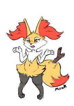 4_fingers ambiguous_anthro ambiguous_gender anthro biped cute_fangs digitigrade dipstick_tail eyelashes fangs fingers front_view gesture markings object_in_tail open_mouth shrug simple_background solo standing stick stick_in_tail tail tail_markings teeth megamewk nintendo pokemon braixen canid generation_6_pokemon mammal pokemon_(species) 2026 digital_drawing_(artwork) digital_media_(artwork) english_description full-length_portrait hi_res portrait signature
