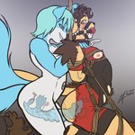 anal anal_penetration anthro anthro_on_anthro anthro_penetrated anthro_penetrating anthro_penetrating_anthro arms_tied ball_gag bdsm bite biting_lip bladder blue_body blue_eyes blue_fur blue_hair blush bodily_fluids bodyguard_position bondage bound brown_hair cervical_contact clitoral clothing collar dildo dominant dominant_female double_dildo double_penetration duo feeldoe feeldoe_in_ass feeldoe_in_pussy female female_penetrating female_penetrating_male from_behind_position fur gag gagged genital_fluids grin hair hands_behind_back internal internal_pegging male male/female male_penetrated multi_tail muzzle_gag narrowed_eyes nipples object_in_ass orange_eyes organs pegging penetration prostate prostate_stimulation restraints rope rope_bondage rope_harness seductive sex sex_toy sex_toy_in_ass sex_toy_insertion sex_toy_penetration smile standing standing_sex submissive submissive_male suspension suspension_bondage tail tears torn_clothing toying_partner vaginal vaginal_fluids white_body white_fur x-ray_view yellow_body yellow_fur clawofthefallen canid canine felid fox lion mammal pantherine 1:1 2012 dated portrait signature three-quarter_portrait
