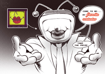 ambiguous_gender antennae_(anatomy) cursed_image dialogue electronics for_a_head lips necktie not_furry reaching_towards_viewer screen screen_face smile solo speech_bubble talking_to_viewer television text thick_lips fishmanfishman3 deltarune undertale_(series) tenna_(deltarune) darkner humanoid object_head screen_head tv_head absurd_res digital_drawing_(artwork) digital_media_(artwork) english_text hi_res