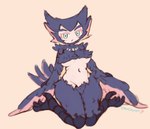 avian_feet breasts chest_tuft claws covered_breasts crotch_covered eyelashes feathered_crest feathered_wings feathers female head_crest midriff multicolored_body multicolored_feathers navel simple_background solo tail tail_feathers thick_thighs tuft wide_hips winged_arms wings chaosferret european_mythology greek_mythology mythology avian harpy humanoid mythological_avian mythological_creature absurd_res hi_res