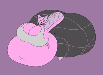 anthro belly belly_overhang belly_squish big_belly big_breasts big_butt black_bottomwear black_clothing black_mouth black_pants black_sclera black_yoga_pants bottomwear bra breasts buckteeth butt clothing female grey_bra grey_clothing grey_ears grey_sports_bra grey_tail grey_underwear hair hand_on_belly hand_on_own_belly huge_belly huge_breasts huge_butt huge_thighs hyper hyper_belly hyper_breasts hyper_butt hyper_thighs morbidly_obese morbidly_obese_anthro morbidly_obese_female navel obese obese_anthro obese_female open_mouth open_smile overweight overweight_anthro overweight_female pants pink_background pink_hair pink_tail purple_cheeks simple_background smile smug solo sports_bra squish tail teeth thick_thighs three-quarter_view tight_clothing two_tone_tail underwear white_eyes yoga_pants user3345 nintendo pokemon susie_(reathe) generation_4_pokemon mammal pachirisu pokemon_(species) rodent sciurid tree_squirrel 2025 colored digital_media_(artwork) flat_colors hi_res