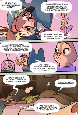 anthro big_butt butt dialogue electronics female furniture group husband_and_wife male married_couple sofa television text trio kindacarrot disney zootopia bonnie_hopps judy_hopps nick_wilde stu_hopps canid canine fox lagomorph leporid mammal rabbit absurd_res comic english_text hi_res daughter_(lore) father_(lore) father_and_child_(lore) father_and_daughter_(lore) mother_(lore) mother_and_child_(lore) mother_and_daughter_(lore) parent_(lore) parent_and_child_(lore) parent_and_daughter_(lore)