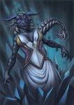 alternate_species anthro black_body braided_hair breasts female furrification hair horn non-mammal_breasts purple_eyes solo conditional_dnp inert-ren league_of_legends riot_games tencent lissandra_(lol) lizard monster reptile scalie hi_res tagme