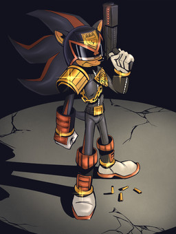 anthro armor clothed clothing footwear gloves handwear headgear helmet male shoes shoulder_pads simple_background solo tail weapon cringehog judge_dredd_(franchise) sega sonic_the_hedgehog_(series) judge_dredd_(character) shadow_the_hedgehog eulipotyphlan hedgehog humanoid mammal digital_media_(artwork) hi_res