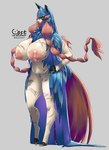 anthro anthrofied big_breasts breasts female genitals nipples pokemorph pubes pussy scar solo zacianswords nintendo pokemon generation_8_pokemon hero_of_many_battles_zacian legendary_pokemon pokemon_(species) zacian absurd_res hi_res