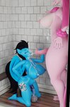 abdominal_bulge anal anal_penetration animal_dildo animal_sex_toy anthro anthrofied bodily_fluids breasts container cum cum_in_container cum_in_jar cum_in_mouth cum_inside cum_inside_without_penetration cum_on_breasts cum_on_face cum_on_nipples cutie_mark dildo dildo_in_ass dildo_insertion duo ejaculation equine_dildo eyes_closed genital_fluids gynomorph gynomorph/gynomorph intersex intersex/intersex jar nipples object_in_ass penetration sex_toy sex_toy_in_ass sex_toy_insertion shower smile wings haolde blender_cycles hasbro my_little_pony mythology palworld pocketpair enduro_elite_(oc) lovander_(mayosplash) equid equine lovander mammal mythological_creature mythological_equine pal_(species) pegasus 3d_(artwork) absurd_res blender_(artwork) digital_media_(artwork) hi_res