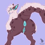 anthro anus bent_over big_anus big_butt blue_pussy bodily_fluids butt clitoris female genital_fluids genitals presenting presenting_hindquarters pussy raised_tail solo tail thick_thighs urethra vaginal_fluids aromatic_hyena tori_(coonix) lizard reptile scalie absurd_res hi_res