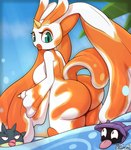 1_horn 2023 absurd_res angry anthro anthro_focus beach big_breasts big_butt black_body blue_body blue_scales breasts butt butt_focus female female_focus fish generation_1_pokemon generation_2_pokemon generation_4_pokemon goldeen goldpunny_(mope7) green_body green_eyes green_scales group hi_res horn huge_butt hybrid hybrid_pokemon lips long_ears looking_at_viewer looking_back lopunny marine miso_souperstar nintendo orange_body orange_scales outside palm_tree partially_submerged pink_lips plant pokemon pokemon_(species) pupils purple_body purple_scales qwilfish rear_view red_lips sand scales sea seascape seaside shellder sky solo_focus standing thick_lips thick_thighs tongue tongue_out tree trio water white_body white_horn white_scales yellow_body yellow_horn yellow_scales