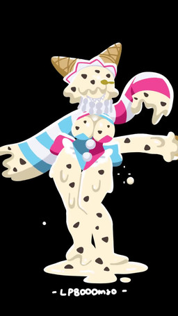 anthro bouncing_breasts breasts dripping female food ice_cream_cone smile solo tail toony lp8000mao food_creature ice_cream_creature 2d_animation 9:16 animated hi_res motion_tweening no_sound short_playtime video