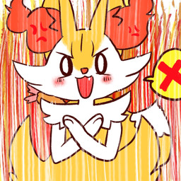 ambiguous_anthro ambiguous_gender anthro biped cross-popping_vein crossed_arms cute_fangs dipstick_tail empty_eyes fangs food front_view looking_at_viewer markings object_in_tail open_:3 open_mouth shrimp_(food) simple_background solo speech_bubble standing tail tail_markings teeth white_tail_tip annyui0611 nintendo pokemon braixen canid generation_6_pokemon mammal pokemon_(species) 1:1 2022 digital_drawing_(artwork) digital_media_(artwork) half-length_portrait hi_res japanese_description portrait translated_description