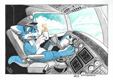 3_toes anthro beverage black_claws blue_body blue_eyes blue_fur claws clothing coffee container cup fangs featureless_crotch feet fur hat headgear headwear holding_container holding_cup holding_mug holding_object inside_plane logo male male_anthro mug narrowed_eyes nude open_mouth open_smile reclining smile solo teeth tired toes white_body white_fur young young_anthro young_male pandapaco mythology dragon furred_dragon furred_scalie mythological_creature mythological_scalie scalie 2018 artist_logo dated signature