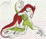 anthro ass_up butt collar duo fur green_body green_fur looking_at_another looking_at_another's_butt looking_at_butt looking_back looking_back_at_another male male/male nude raised_tail red_body red_fur tail unknown_artist unknown_artist_signature sergal 6:5 absurd_res hi_res signature brother_(lore) brothers_(lore) sibling_(lore)