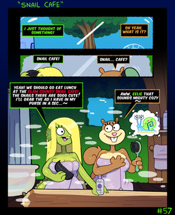 anthro bathroom big_breasts big_butt blonde_hair bottomwear breasts brush buckteeth butt clothing duo eyelashes female female/female hair hair_dye hair_over_eye hairbrush long_hair shorts shower squirrel_tail teeth towel towel_on_head underwater water wide_hips somescrub nickelodeon spongebob_squarepants eelie_applebottom sandy_cheeks aquatic eastern_grey_squirrel eel fish grey_squirrel mammal rodent sciurid tree_squirrel absurd_res hi_res