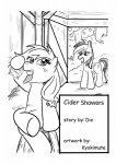 2012 apple applejack_(mlp) barn black_and_white bodily_fluids comic cover cover_art cover_page cutie_mark earth_pony english_text equid equine feathered_wings feathers female feral food freckles friendship_is_magic fruit hasbro hi_res horse mammal monochrome my_little_pony mythological_creature mythological_equine mythology pegasus plant pony quadruped rainbow_dash_(mlp) rhk simple_background sitting tail tears text tree white_background wings wood