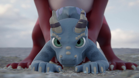 anal anthro anthro_on_feral bestiality blue_body blue_skin doggystyle duo eye_contact feral from_behind_position front_view horn larger_male looking_at_another male male/male male_on_bottom on_bottom red_body red_skin sex size_difference veo mythology myrian_(veo) toren dragon kobold mythological_creature mythological_scalie scalie 16:9 3d_(artwork) 3d_animation animated digital_media_(artwork) hi_res loop no_sound short_playtime webm widescreen