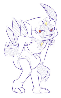 2_fingers 2_toes 3_tails ambiguous_gender anthro claws clean_diaper clothed clothing diaper diaper_only feet finger_claws fingers forehead_gem gem half-closed_eyes hand_on_diaper hand_on_hip hand_on_leg leaning leaning_forward logo multi_tail multicolored_body narrowed_eyes open_mouth open_smile simple_background smile snaggle_tooth solo standing tail toe_claws toes topless touching_diaper wearing_diaper white_background dljoe nintendo pokemon generation_8_pokemon hisuian_form hisuian_sneasel pokemon_(species) regional_form_(pokemon) artist_logo full-length_portrait portrait restricted_palette