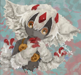 4_arms brown_body brown_skin claws clothing colored_nails eyewear eyewear_only female fluffy fur goggles goggles_only hair looking_at_viewer multi_arm multi_limb nails nude red_claws solo underwear white_body white_fur white_hair yellow_eyes rauiinan made_in_abyss faputa animal_humanoid arthropod arthropod_humanoid humanoid insect insect_humanoid lepidopteran moth narehate 2020 digital_drawing_(artwork) digital_media_(artwork) signature watermark