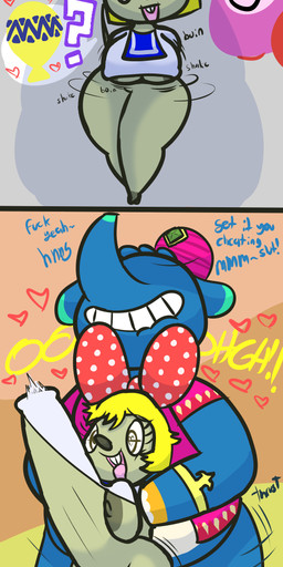 after_sex ahegao anthro balloon balls big_balls big_breasts big_bulge big_penis bite biting_lip bottomless breast_play breasts bubble_butt bulge butt carrying_another carrying_partner clenched_teeth clothed clothing condom dominant dominant_male duo erect_nipples female filled_condom genitals heart_eyes heart_symbol holding_partner huge_bulge huge_penis hyper hyper_bulge hyper_genitalia hyper_penis inflatable looking_pleasured looking_up male male/female nipples penetration penis questionable_consent sex sexual_barrier_device shortstack size_difference skimpy slightly_chubby slightly_chubby_male teeth thick_thighs titfuck tongue tongue_out under_boob vaginal vaginal_penetration wearing_condom wide_hips klutzatdusk animal_crossing diddy_kong_racing donkey_kong_(series) instant_loss_2koma nintendo axel_(animal_crossing) penelope_(animal_crossing) pipsy_the_mouse taj_the_genie elephant elephantid mammal mouse murid murine proboscidean rodent comic hi_res long_image tall_image