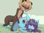 aged_down anthro anthro_on_anthro anthro_penetrated anthro_penetrating anthro_penetrating_anthro bed bed_sheet bedding blonde_hair blue_body blue_scales blush bodily_fluids brown_body brown_fur cum cum_drip cute_fangs dipstick_ears doggystyle dripping duo ear_markings ear_piercing eyebrow_through_hair eyebrows fangs female female_penetrated from_behind_position fur furniture genital_fluids green_eyes hair happy happy_sex interspecies leaking_cum looking_pleasured male male/female male_penetrating male_penetrating_female multicolored_ears nude orgasm penetration piercing pillow pink_body pink_eyes pink_scales purple_hair scales sex smile son_penetrating_mother tail teeth tongue translucent translucent_hair vaginal vaginal_penetration young young_anthro young_penetrated aoizuri mythology crystal_(ajdurai) lee_(ajdurai) dragon mammal mustelid mythological_creature mythological_scalie otter scalie 4:3 hi_res incest_(lore) mother_(lore) mother_and_child_(lore) mother_and_son_(lore) parent_(lore) parent_and_child_(lore) parent_and_son_(lore) son_(lore)