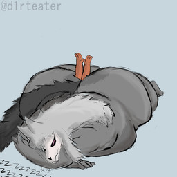 abdominal_bulge almost_fully_inside anal anal_vore anthro big_butt blush bone bottom_heavy butt duo female female_prey fluffy fluffy_chest front_view fur grey_body grey_fur hair huge_butt hyper hyper_butt larger_male larger_pred long_hair lying male male/female male_pred nude obese obese_male on_front orange_body orange_fur overweight overweight_male pink_eyes simple_background size_difference skull skull_head sleeping sleeping_pred slightly_chubby slightly_chubby_female smaller_female vore d1rteater nameless_(d1rteater) canid canine canis fox mammal skulldog_(species) wolf 1:1 hi_res