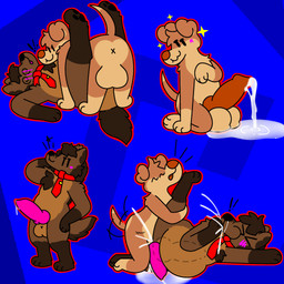 anal anal_penetration anthro anthro_on_anthro anthro_penetrated anthro_penetrating anthro_penetrating_anthro balls big_balls big_penis bodily_fluids brown_body brown_fur cum cum_from_ass cum_from_mouth cum_from_nose cum_in_ass cum_in_mouth cum_in_nose cum_inflated_belly cum_inflation cum_inside cum_on_ground duo ejaculation excessive_cum excessive_genital_fluids from_front_position fur genital_fluids genitals holding_leg inflation knot knotted_penis leaking_cum legs_up lying male male/male male_penetrated male_penetrating male_penetrating_male missionary_position on_back penetration penile penile_penetration penis precum sex spiral spiral_eyes standing doug_polaris doodle_(doodledoggy) dougpolaris canid canine canis domestic_dog mammal maned_wolf wolf 1:1 hi_res