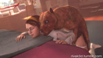 16:9 3d_(artwork) 3d_animation all_fours animated bestiality biped blue_eyes breasts brown_body brown_fur brown_hair canid canine canis clothed clothing digital_media_(artwork) doggystyle domestic_dog duo female female_on_feral female_penetrated feral feral_penetrating feral_penetrating_female feral_penetrating_human from_behind_position fur hair happy hitman_(series) human human_on_feral human_penetrated interspecies looking_pleasured male male/female male_on_human male_penetrating male_penetrating_female male_penetrating_human mammal mounting no_sound panties panties_down partially_clothed penetration pit_bull quadruped rivak romantic romantic_couple sex short_playtime smile source_filmmaker text underwear underwear_down url victoria_burnwood_(character) webm widescreen