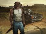 abs anthro belt biceps biped black_nose bottomwear brown_body brown_fur car cigarette clothed clothing denim denim_bottomwear denim_clothing desert detailed_background front_view fur grey_body grey_fur gun holding_gun holding_object holding_ranged_weapon holding_weapon jeans jewelry landscape looking_away mac-10 male muscular muscular_anthro muscular_male nipple_outline outside pants pecs pendant ranged_weapon realistic shirt smoke smoking solo standing submachine_gun tank_top topwear vehicle vein weapon wildering 6_er 6_series bmw bmw_6_er bmw_6_series eguzki canid canine canis domestic_dog hunting_dog irish_wolfhound mammal sighthound 2015 digital_media_(artwork) portrait three-quarter_portrait watermark