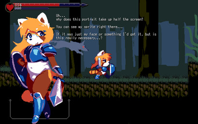 anthro armor boots breastplate bulge chibi clothing dialogue eyewear feral footwear forest forest_background gameplay_mechanics glasses grass gui gynomorph hair health_bar holding_melee_weapon holding_object holding_sword holding_weapon intersex long_hair markings melee_weapon oblivious plant shield shoes shoulder_pads side_view sprite striped_markings striped_tail stripes sword tail tail_markings text tree weapon juneylewds mint_(juneylewds) ailurid canid canine canis mammal red_panda wolf 16:10 aliasing digital_media_(artwork) english_text pixel_(artwork) widescreen