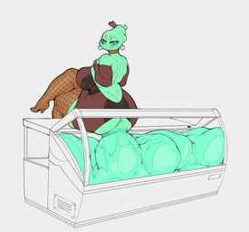 anus armwear big_breasts big_butt breasts butt clothing colored_feces crossed_legs dessert dress elbow_gloves excessive_feces feces female food food_feces gloves green_body green_feces green_skin handwear huge_breasts huge_butt hyper hyper_feces ice_cream ice_cream_feces legwear mint_ice_cream pooping scatplay shitpile sitting solo thick_thighs thigh_highs unusual_feces eight_strokes third-party_edit unknown_editor gladys food_creature humanoid ice_cream_creature ice_cream_humanoid hi_res source_request