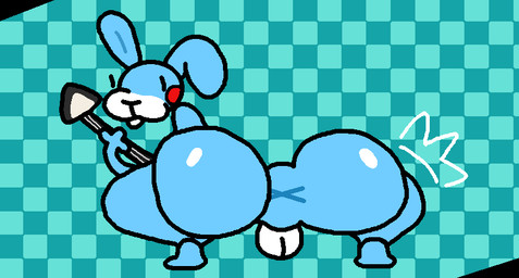 anus balls big_butt blue_body blue_skin butt floppy_ears genitals glistening glistening_butt guitar holding_object looking_back machine male multicolored_body musical_instrument one_tooth plucked_string_instrument presenting presenting_hindquarters solo string_instrument thick_thighs twerking x_anus nxyitn five_nights_at_freddy's five_nights_at_freddy's_2 scottgames toy_bonnie_(fnaf) animatronic lagomorph mammal robot 2d_animation animated loop seamless_loop