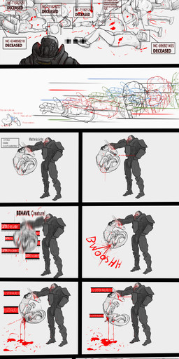 cybernetics death duo female feral implied_sandevistan machine male oil text violence skushi cd_projekt_red cyberpunk_(ttrpg) cyberpunk_2077 adam_smasher panzerhund_(skushi) cyborg humanoid absurd_res comic hi_res meme polish_text