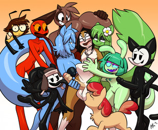 abdominal_bulge accessory anal anal_penetration antennae_(anatomy) anthro anthro_on_anthro anthro_on_feral anthro_penetrated anthro_penetrating anthro_penetrating_anthro areola bald ball_suck balls bestiality big_areola big_balls big_breasts big_nipples big_penis black_antennae black_balls black_body black_exoskeleton black_eyes black_eyeshadow black_eyewear black_glans black_glasses black_hair black_nipples black_nose black_penis blue_body blue_fur blue_hair blue_sclera blush boob_hat breast_size_difference breasts brown_body brown_fur brown_hair brown_horn clothing erection exoskeleton eye_roll eyes_closed eyeshadow eyewear female femboy feral flat_chested flower flower_in_hair freckles fur gangbang genitals glans glasses green_body green_fur green_hair grey_clothing grey_hat grey_headwear group group_sex hair hair_accessory handjob hat headgear headwear horn huge_balls huge_breasts huge_nipples huge_penis humanoid_genitalia humanoid_penis interspecies jewelry licking long_hair long_tongue makeup male male/female male/male male_penetrated male_penetrating male_penetrating_male necklace nipples nude nude_anthro nude_female nude_male oral orange_body orange_fur orange_hair penetration penile penis penis_lick pink_glans plant purple_eyes purple_eyeshadow red_body red_fur red_hair red_nipples red_skin sex sharp_teeth skinny skinny_anthro skinny_female slim slim_anthro slim_male small_breasts smile smirk stinger sucking tan_body tan_fur tan_penis teeth tongue tongue_out vulva white_balls white_body yellow_body yellow_exoskeleton lettuce_(artist) celery_(lettuce) chloe_(lettuce) finn_(lettuce) flan_(lettuce) katie_(lettuce) lettuce_(lettuce) mocha_(lettuce) peter_(felino) ruby_(lettuce) tomato_(lettuce) amphibian aquatic aquatic_gastropod arthropod bee bovid bovine cattle domestic_cat equid equine felid feline felis frog gastropod horse hymenopteran insect mammal mollusk pony rodent sciurid sea_slug slug tree_squirrel 2025 hi_res